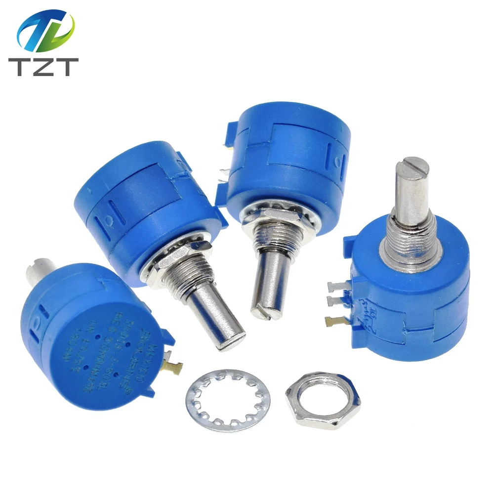 DIYTZT 3590S Multiturn Potentiometer 500 1K 2K 5K 10K 20K 50K 100K Adjustable Resistor 3590 102 202 502 103