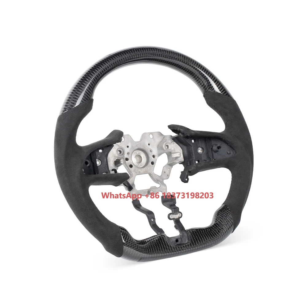 

Personalized Customization Round Top Flat Bottom Volante Para 2017 Q60 Carbon Fiber Steering Wheel