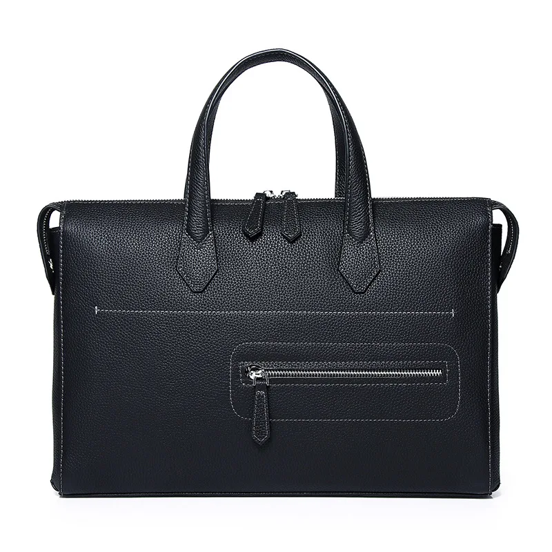 Business High-end Office Commuter Laptop Luxury Man Bag Handbag Multi-functional Top Layer Cowhide Premium Briefcase Men's