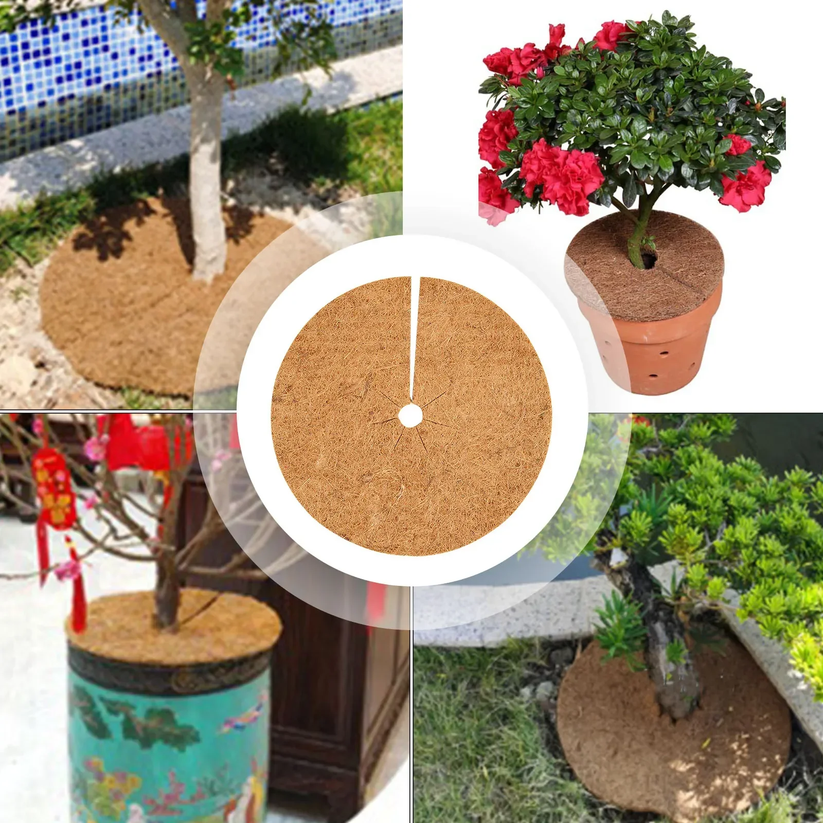 Brand New Mulching Discs Plant Care Products Excellent Stamina Moisture Natural Latex Natural Organic Garden Nurseries