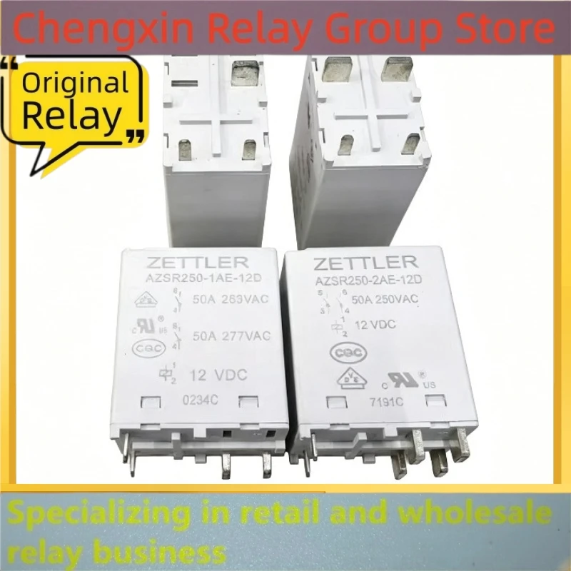 （secondhand）1pcs/lot 100% original genuine relay:AZSR250-1AE-12D AZSR250-2AE-12D 4pins 6pins 50A New energy relay
