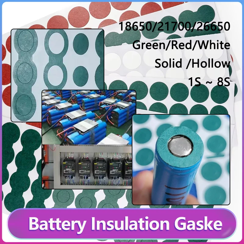 Li-ion Battery Insulation Gasket Barley Paper 18650/21700/26650 Battery Pack Cell Insulating Glue Fish Electrode Insulated Pads