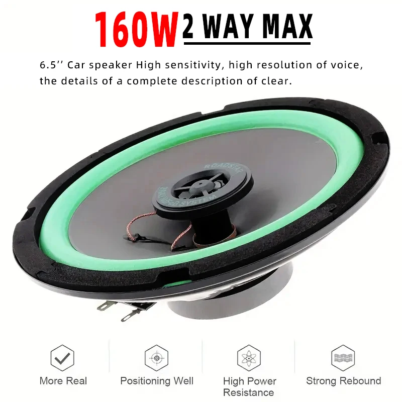 1 قطعة 4/5/6.5 بوصة سيارة مضخم صوت محوري العالمي السيارات باس الصوت HiFi الموسيقى كامل المدى تردد مكبر صوت ستيريو للسيارة #6