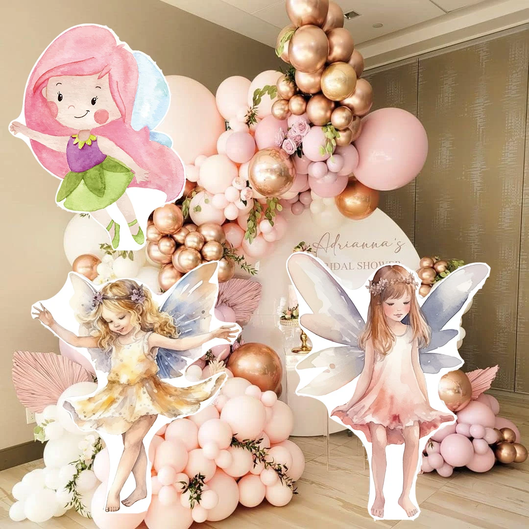 12/36inch Fairy Theme Foam Board  Girl\'s Birthday Party Cutouts Backdrop for Baby Shower Wedding Theme Decor KT Board