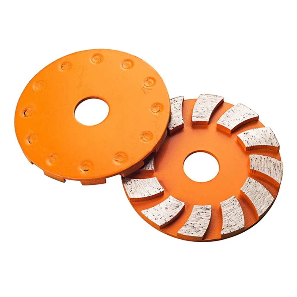 GD73 Concrete Grinding Wheel 3 Inch Diamond Stone Pads 4 Inch Turbo Row Segmented Grinding Disc for Granite Marble Concrete 9PCS