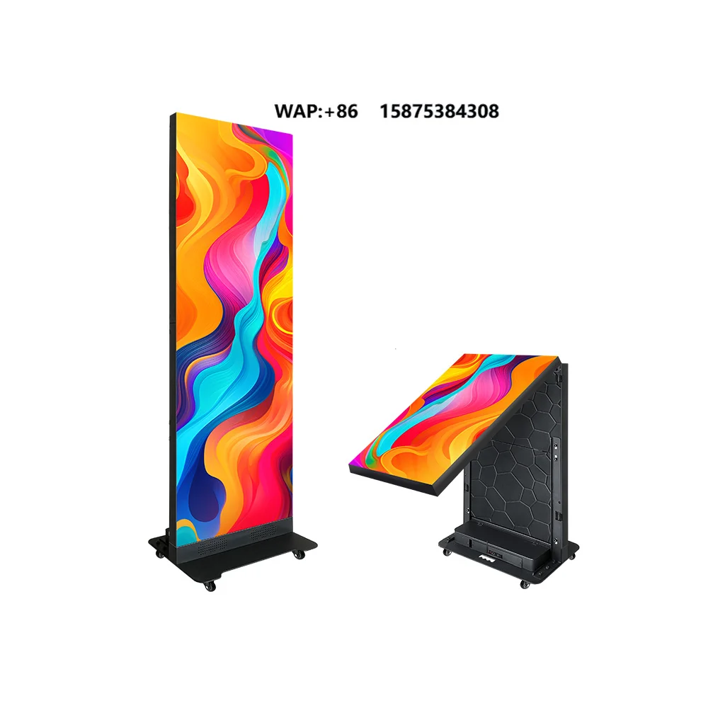 P1.86 P2 P2.5 Portable LED Display Board Foldable Indoor LED Video Wall for Poster and Banner