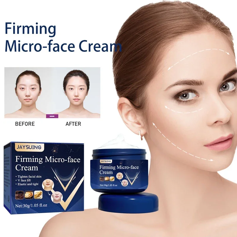 

Firming Face-lift Slimming Cream V-Shape Slimming Removal Masseter Muscle Double Chin Face Fat Burning Anti-aging Products 30g