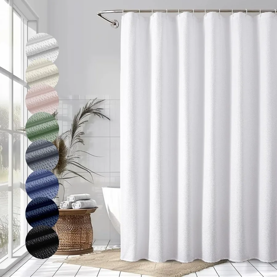 

Ягодная белая занавеска для душа с тиснением, текстурированная ткань, занавеска для душа для ванной комнаты, мягкая ткань, отель, спа, роскошный водоотталкивающий Mac