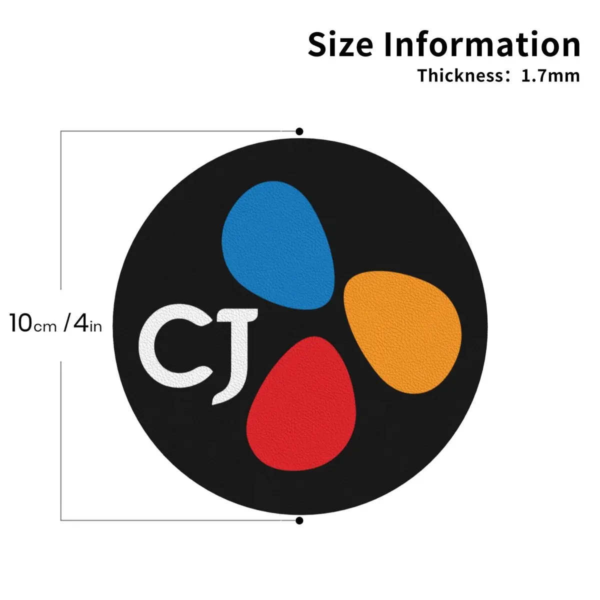 

Подставки с логотипом CJ Entertainment, кожаные салфетки, нескользящие изоляционные кофейные коврики для дома, кухни, обеденные подушечки, набор из 4 шт.