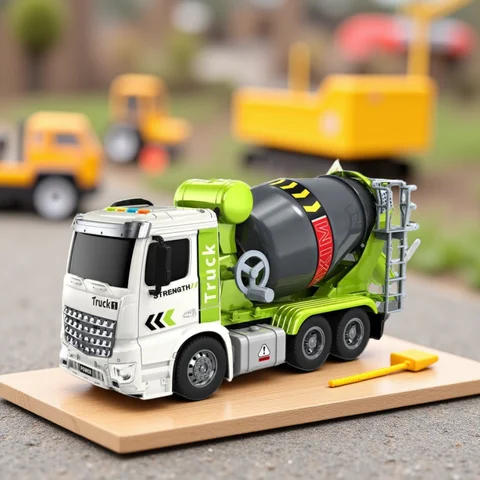 Simulering Barnens Pedagogiska Leksak Ingenjörsfordon Ljud och Ljus Tröghetsteknik Betonglastbil Leksaksset Leksakspresent 10 best sales leksakskryssningsfartyg - №4