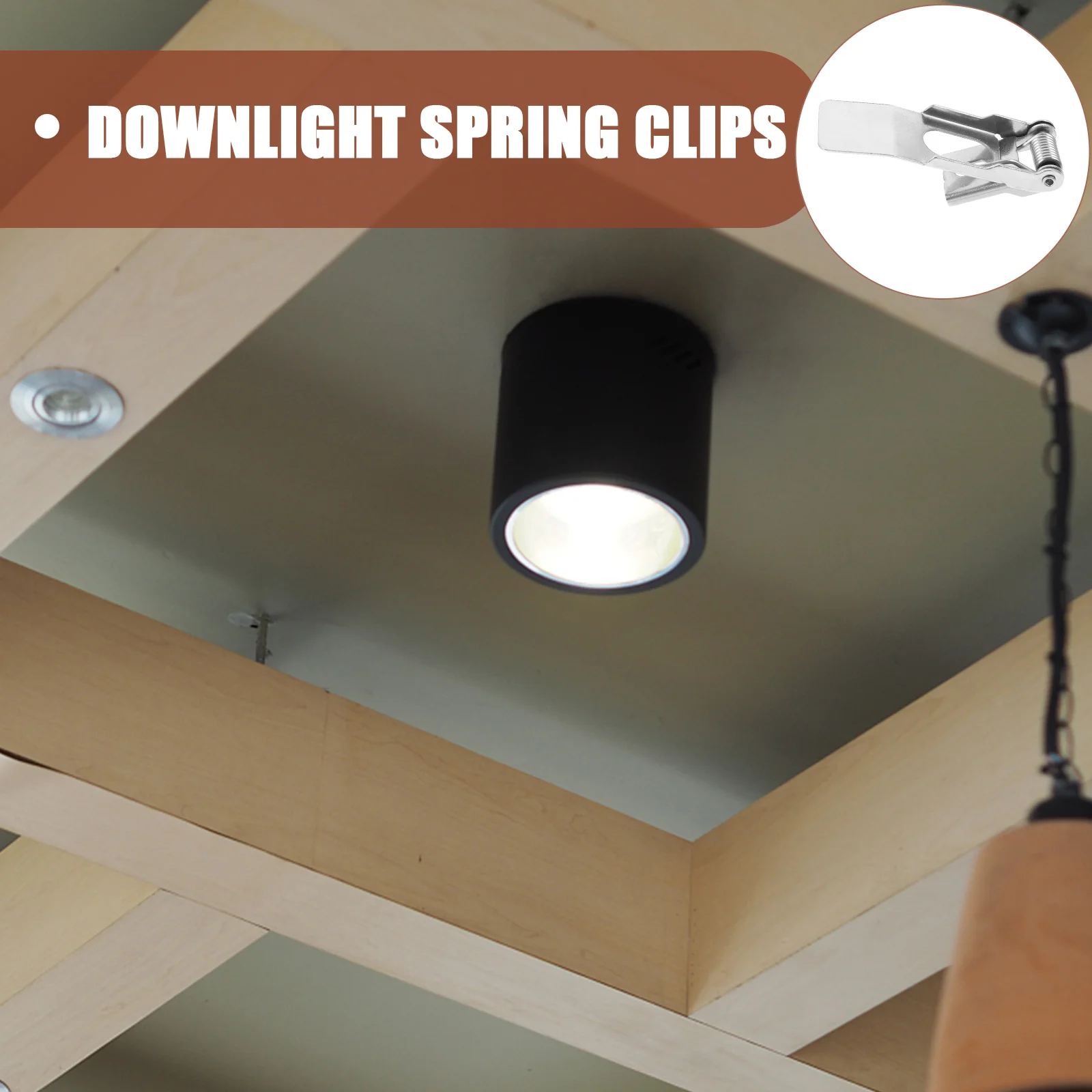 8 Pcs Light According to The Buckle Mirror Stand Fixed Spring Clip for Lamp Downlight Clips Retrofitting Metal Recessed