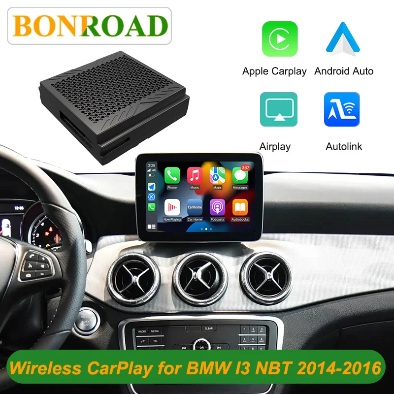 BONROAD Decoding Box for Mercedes Benz A Class CLA W176 NTG 4.5/4.7 Becker Module With Autolink Airplay Mirrorlink Wireless CarPlay Android Auto