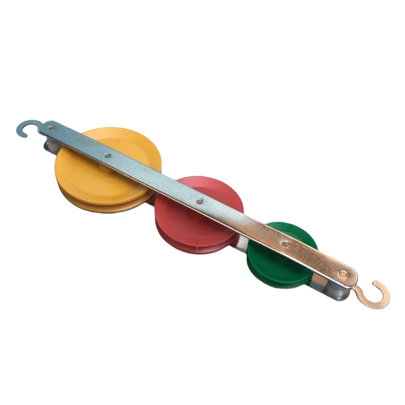 

Physical and mechanical apparatus pulley block series-parallel connection