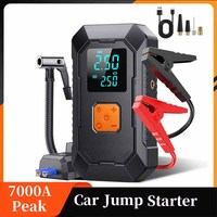 Car Jump Starter Portable Power Bank with Air Compressor 150 PSI Car Starting Device for Petrol Diesel