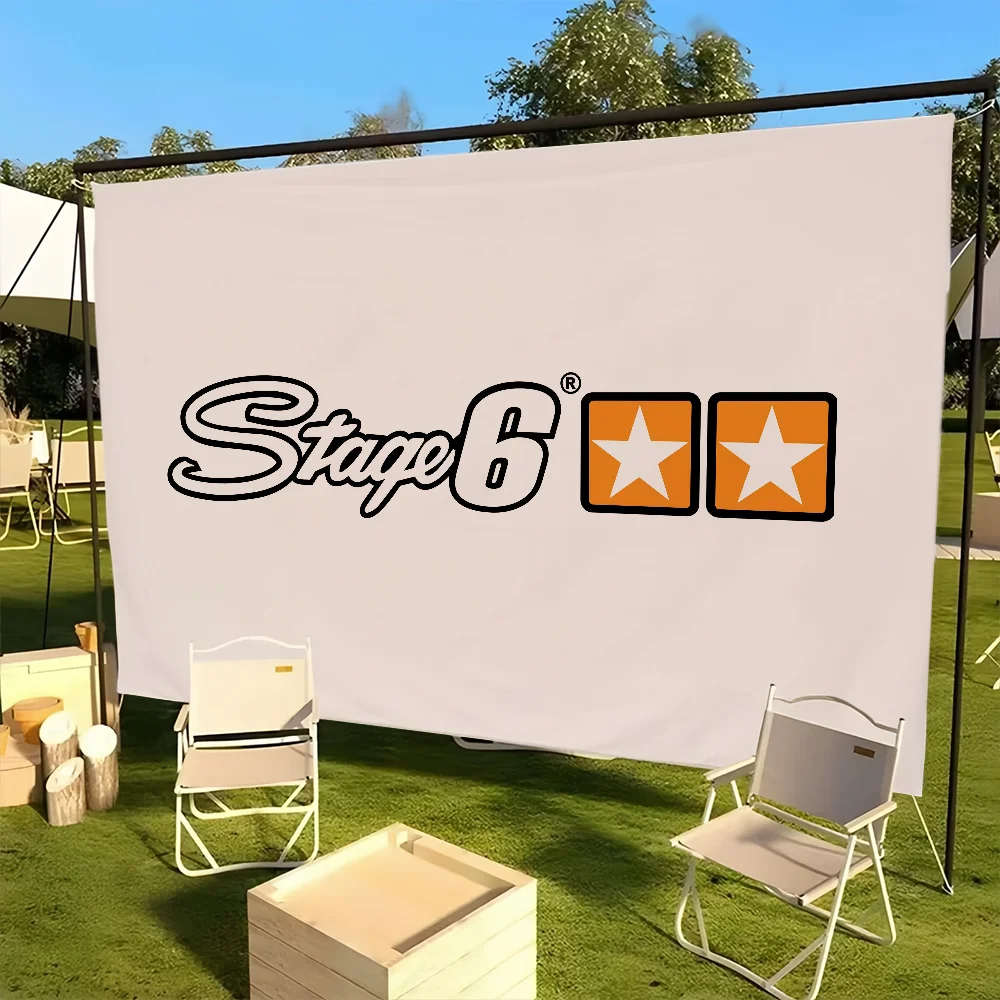 Stage Cool 6 flag Picnic Party Camping Party Banner Polyester Printed Decoration Outdoor Hanging