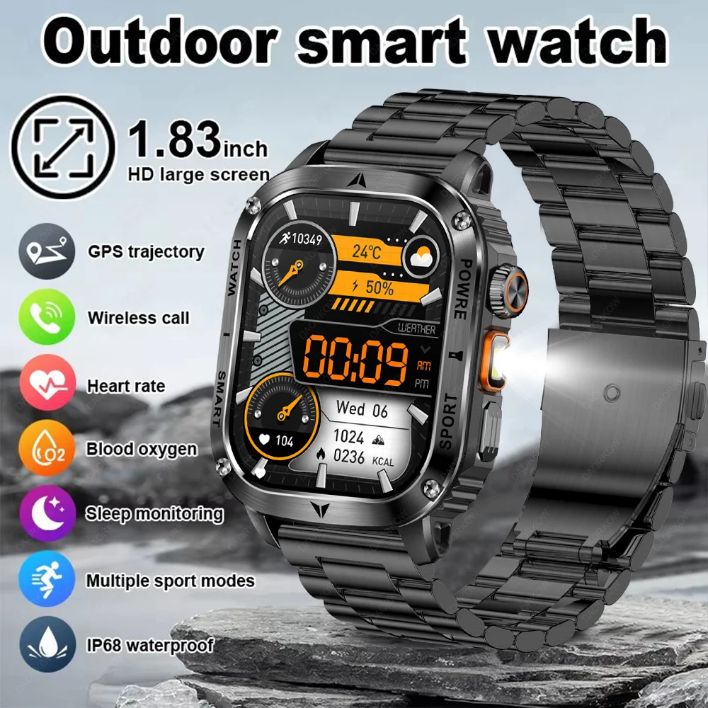 

Men's Smartwatch 2.01 inch large screen BT call Heart Rate Health Monitor Outdoor Exercise AI Voice Assistant Smartwatch 2025New
