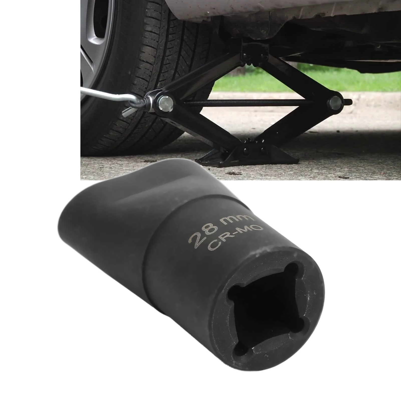 

Ножничный домкрат 1/2 дюйма, быстрый привод, металлический прочный износостойкий высокопроизводительный адаптер для домкратов