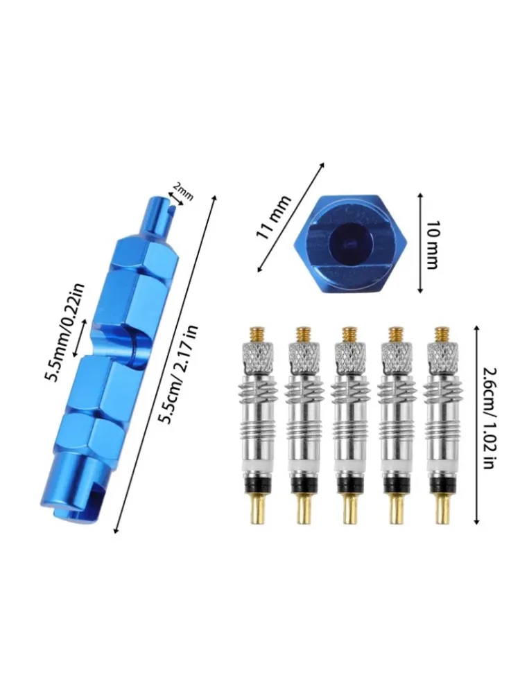 AliExpress Removable Presta Valve Core Brass Tubeless Bike Valve Replacement with Remover Tool for Road and MTB Bicycle Wheels