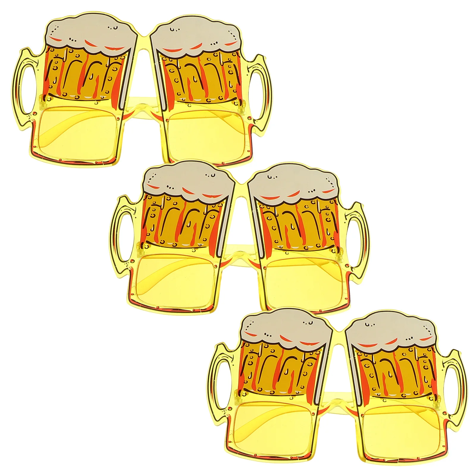 3 bicchieri per tazze da birra, accessori creativi per feste, divertenti oggetti di scena per foto, leggeri e durevoli per bicchieri a forma di tazza