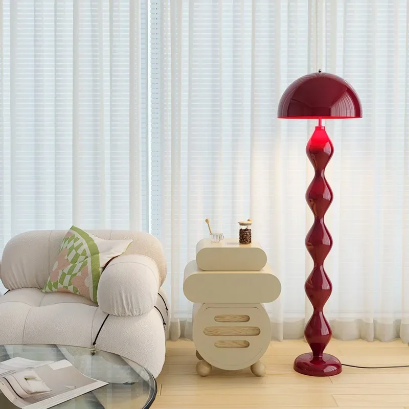 High Quality Macaron Mushroom Floor Lamp Stand Light with Led E27 Bulb