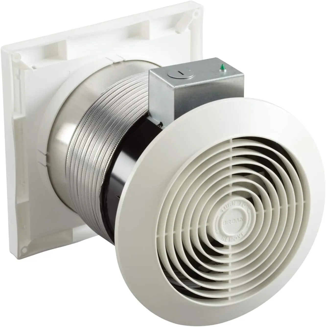 

Through-the-Wall Ventilation Fan White Cover, 6-Inch 70 CFM 6.0 Sones