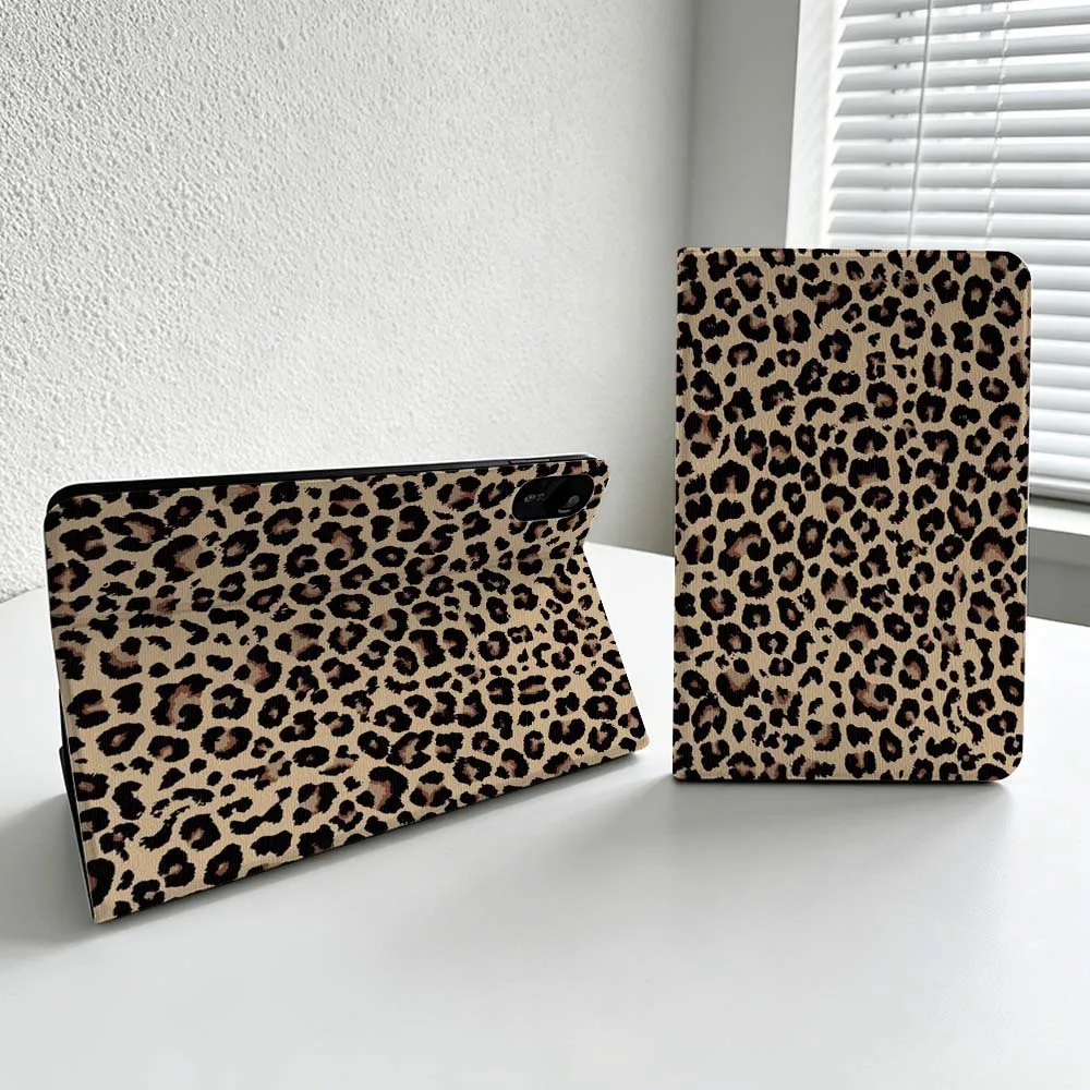 Luxurious Leopard Print Design For Xiaomi Redmi Mi Pad 8 7 6 5 4 2 SE K Pro Max Ultra Poco Pad Soft Inch Tablet Case Cover