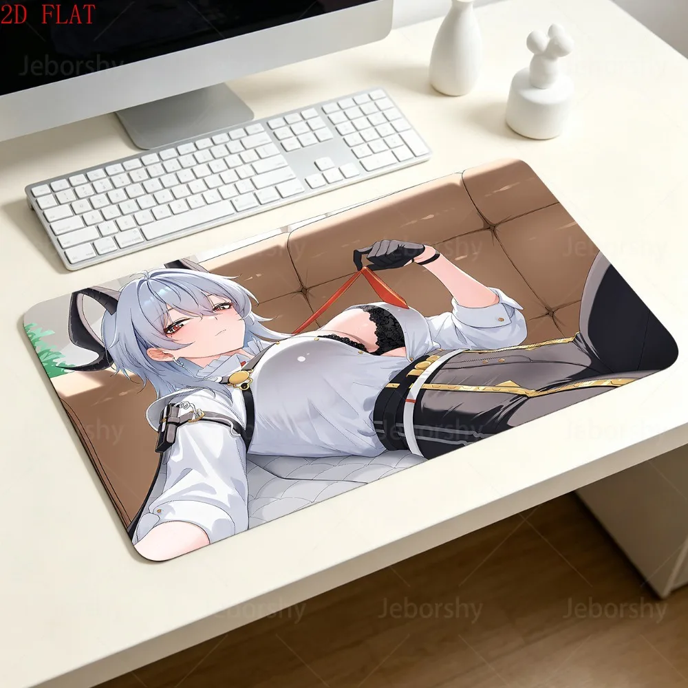 Wuthering Waves Zani Gaming Mouse Pad, Large Non-Slip Desk Mat with Stitched Edge, Anime Keyboard Pad for Gamer