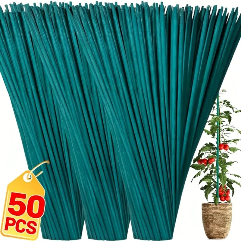 30/40/45/50cm Plant Support Rods Reusable Plant Stakes Vine Climbing Bracket for Potted Plant DIY Handmade Flower Bouquet Stick