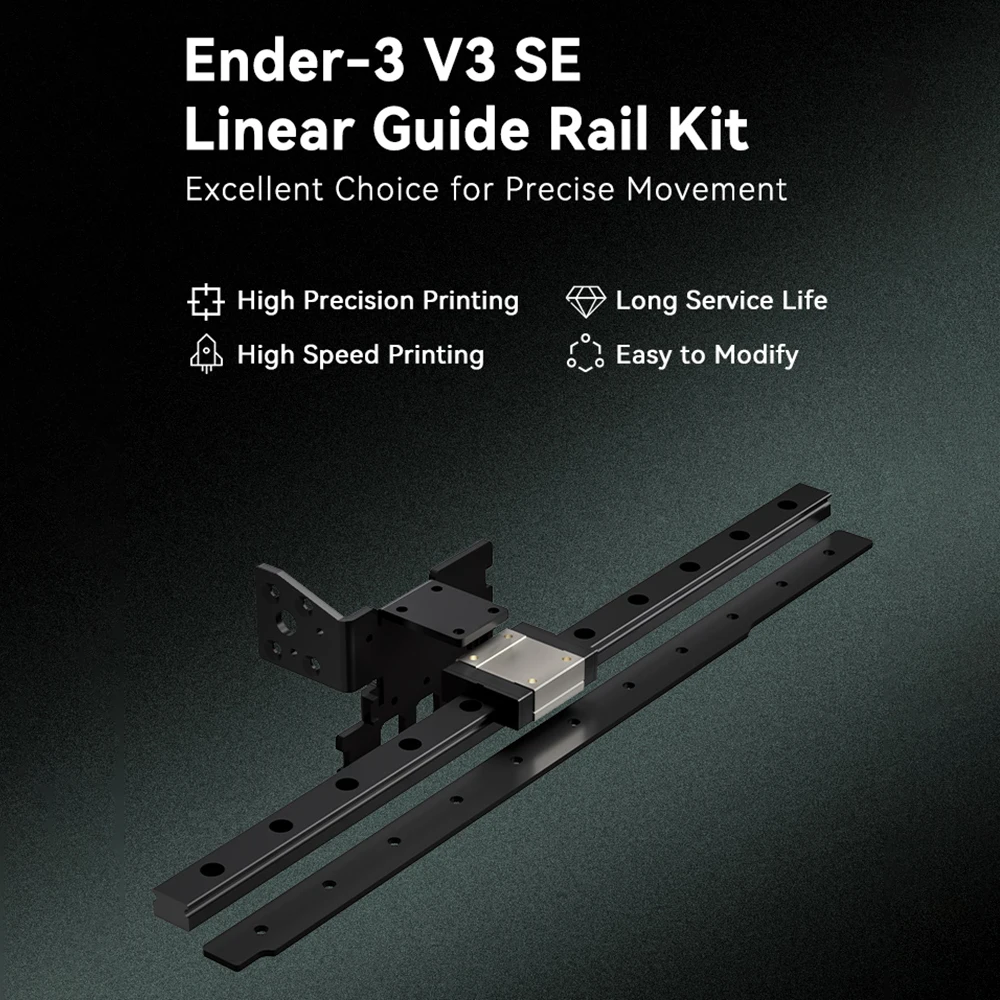 

【New】Creality Upgraded Ender-3 V3 SE Linear Rail Guide Kit for Ender-3 V3 SE Linear Guideway High Precision High Speed Printing