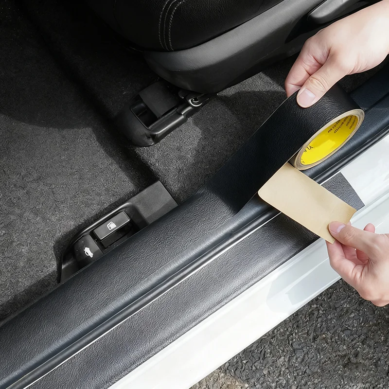 

5m Car Stickers Door Edge Protector Universal Car Door Sill Sticker Anti Scratch PU Leather Style Protection Auto Accessories