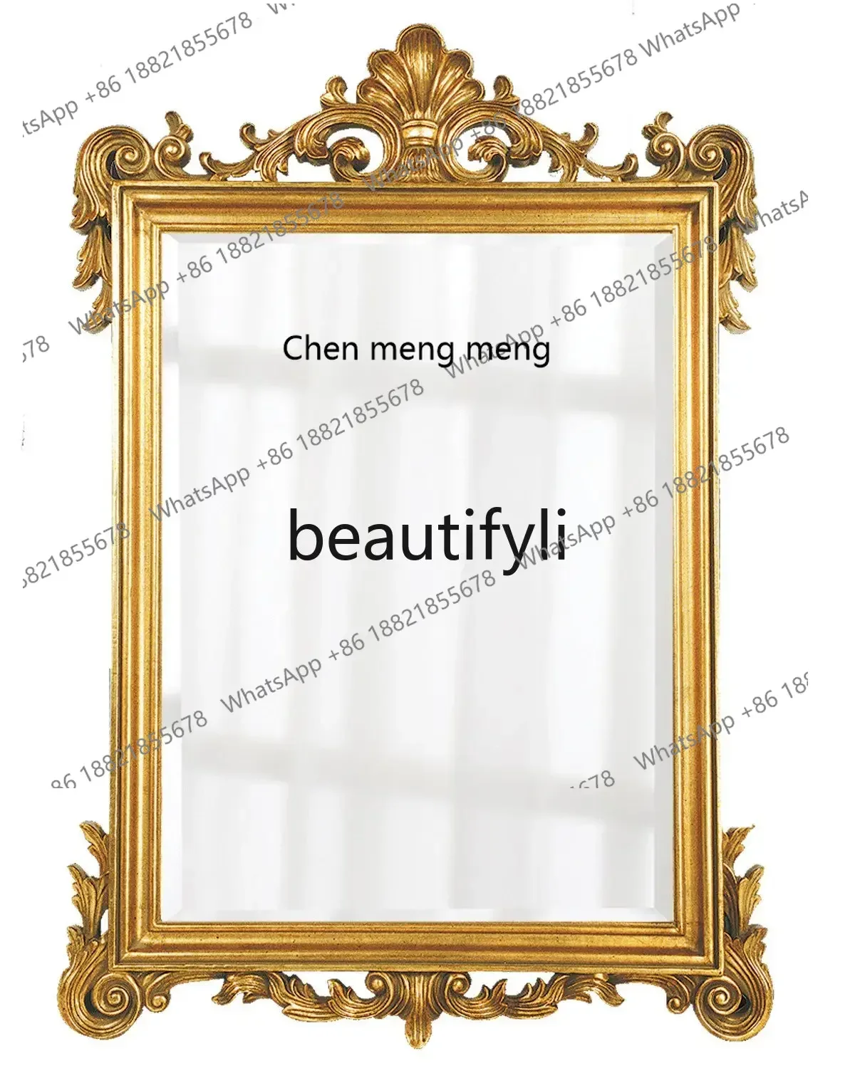 N178 GAmerican retro wall-mounted mirror, dining side decorative mirror, bedroom, background wall art mirror