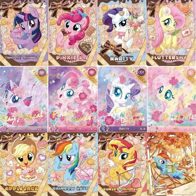 KAYOU Original My Little Pony Serie USR Komplettset Einzelkarten Pinkie Pie Fluttershy Seltene Sammelkarten