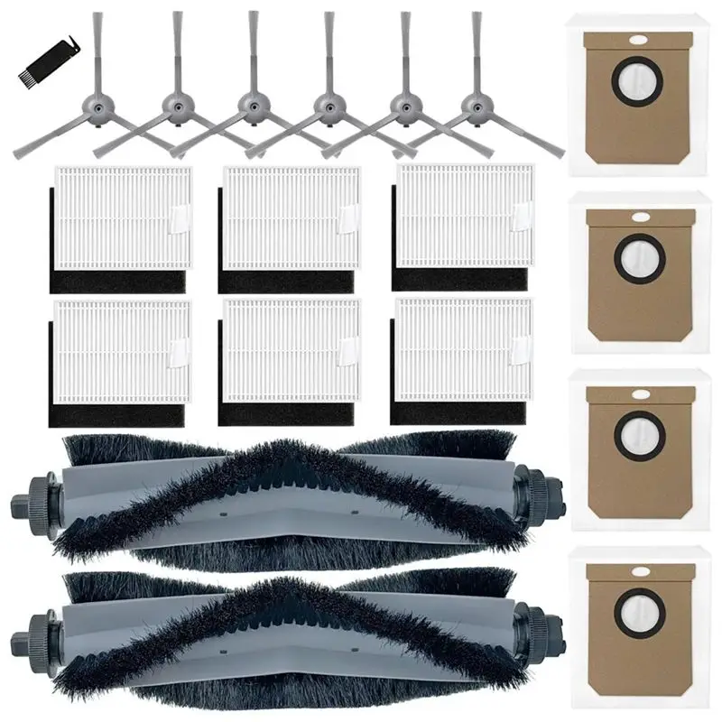 

ABWZ-Аксессуары для робота-пылесоса Eufy Clean L60 SES / L60 Hybrid SES / L50 SES: основная и боковые щетки, HEPA-фильтр, мешки для сбора пыли