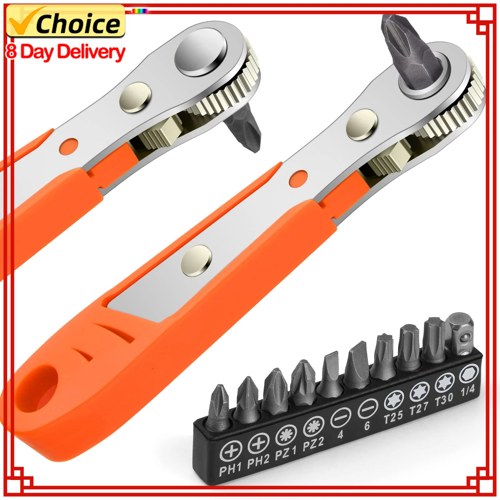 Hexagon Ratchet Spanner 1/4 Inch Mini Hex Quick Release Socket Tools Household Handle Repair Wrench Screwdriver Drill Bits Tools