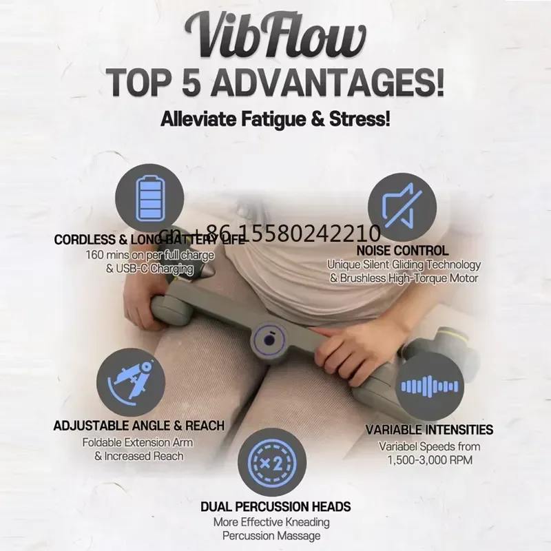 for DMTGL-9302 5V 2A Portable Electric Massage Muscle Relaxation Deep Tissue Massager Wholesale 2024 New Arrival view 3