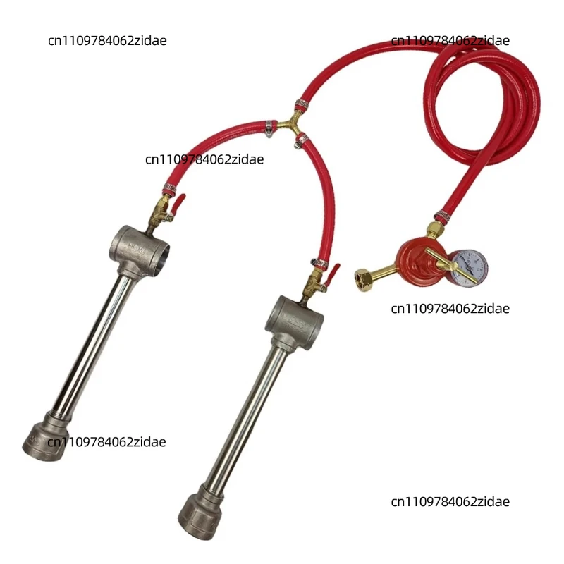 For Propane Dual Burner Torch with Pressure Reducing Valve \ Metal Melting Furnace for Jewelry Casting and Smelting