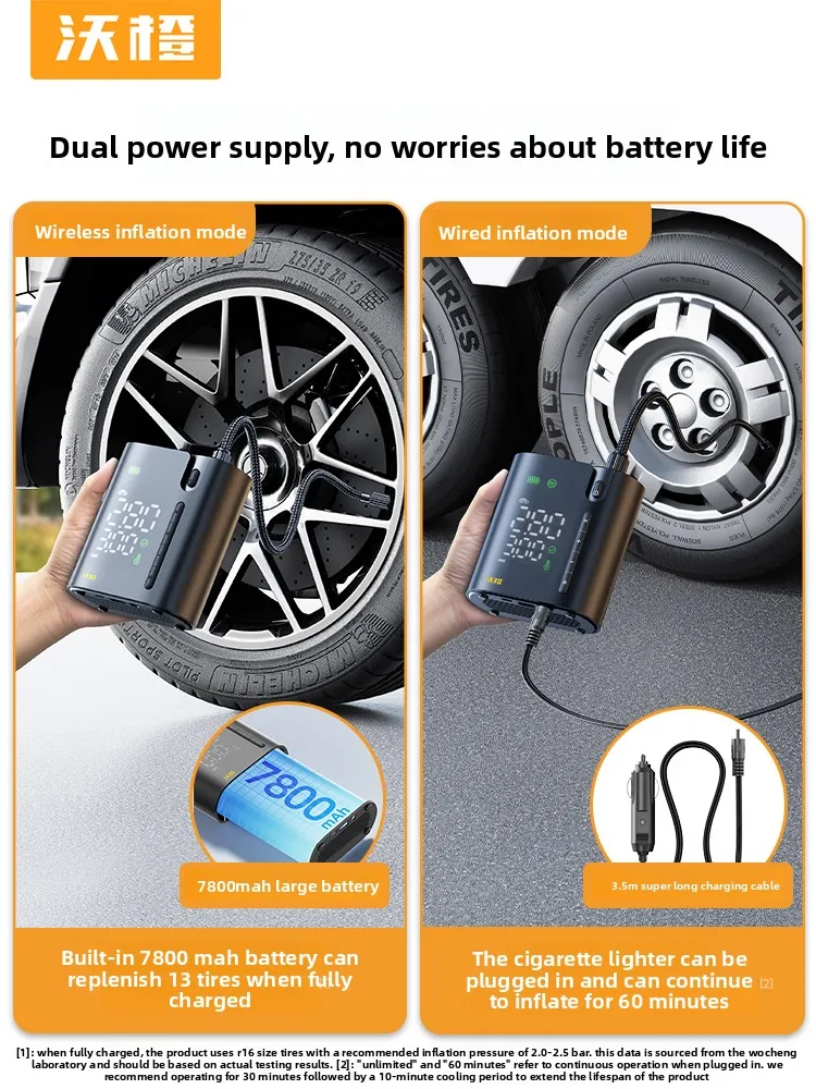 مضخة هواء مضخة هواء للسيارة محمولة لاسلكية كهربائية صغيرة خاصة #3