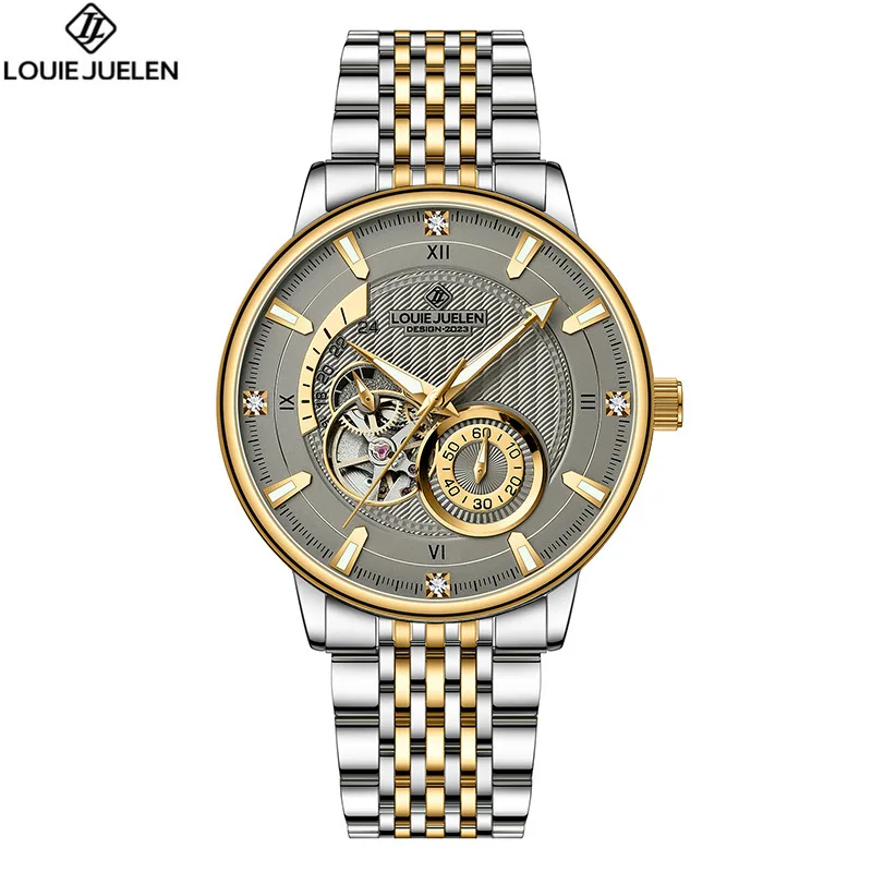 

Dropshipping brand Mechanical Watch Men Automatic Mens Tourbillon Watches Waterproof Reloj Hombre Stainless Steel Wristwatch