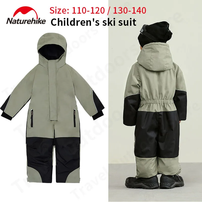 

Naturehike Children's Windproof One-Piece Ski Suit Thickening Waterproof Outdoor Sports Jacket Boys Girls Training Clothes -10℃