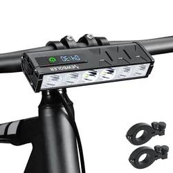 NEWBOLER 8LED Bicycle Light Front 10000LM Bike Light 10000mAh Waterproof Flashlight USB Charging MTB Road Cycling Lamp Accessori