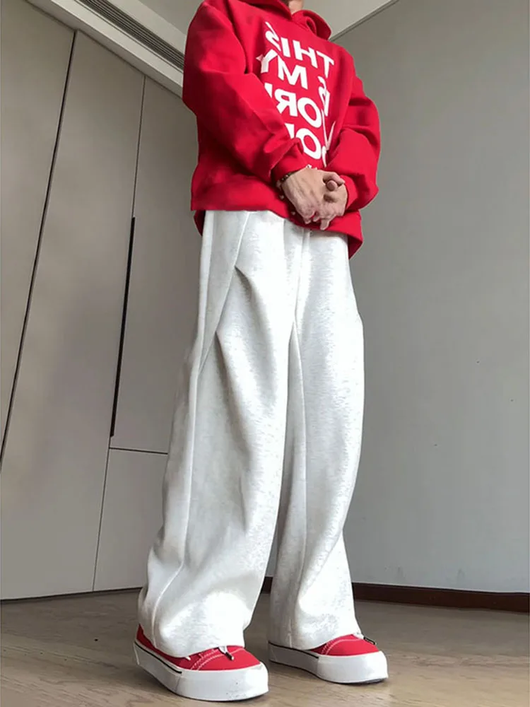 

Youth Casual Harem Pants Men's Spring Autumn Straight Leg Anti-Wrinkle Comfortable Sports Trousers American Hiphop Sle
