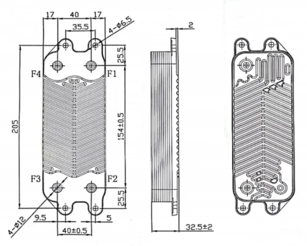 Brazed Plate Heat Exchanger Stainless Steel For Homebrew Cooling