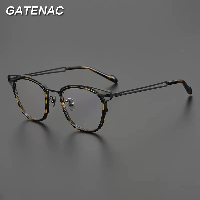 

Vintage Titanium Eyeglasses Frame Men Retro Prescription Myopia Optical Glasses Women Japan Designer Luxury Brand Eyewear