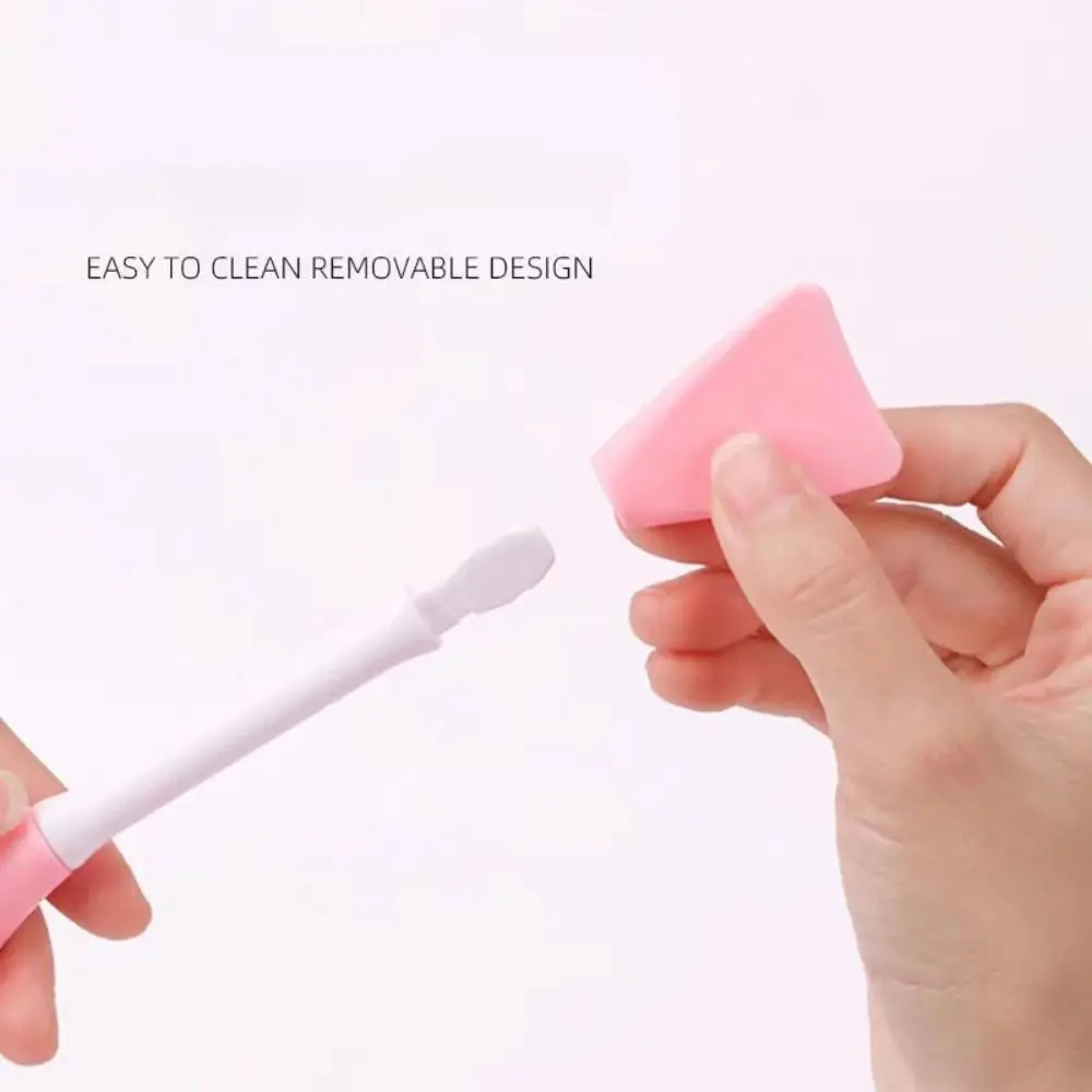 Cute Double Head Facial Mask Brush Skin Face Cleansing Long Handle Silicone Applicator Bear Multifunctional Makeup Tools Women