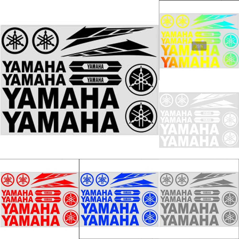 Motorcycle Scooter Decoration Sticker Kit Popular Letter Logo for Yamaha Fuel Tank Helmet Modified Decals