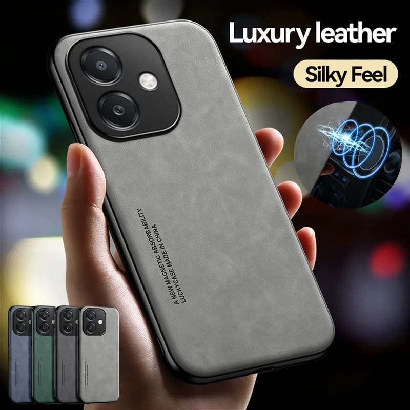 Shockproof Case for OPPO A40 4G A40M A60 5G A80 5G A3 Pro Protective Cover Built-in Magnetic Suction Holder Coque Funda Capa