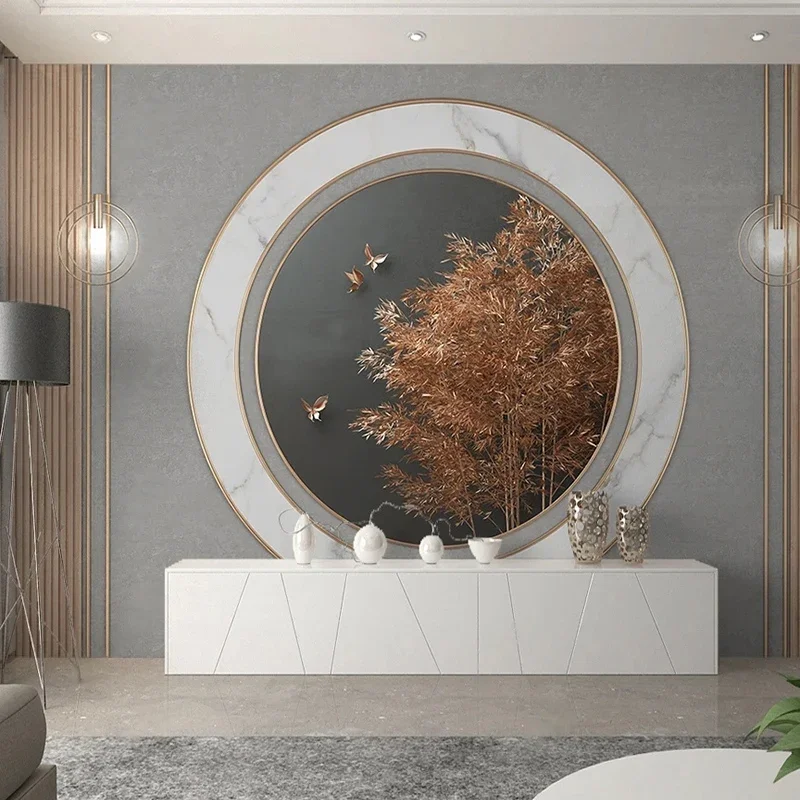 

Custom Wallpaper Modern 3D Simple Light Luxury Bamboo Wood Grille Wall Painting Living Room TV Sofa Backdrop Home Decor Mural