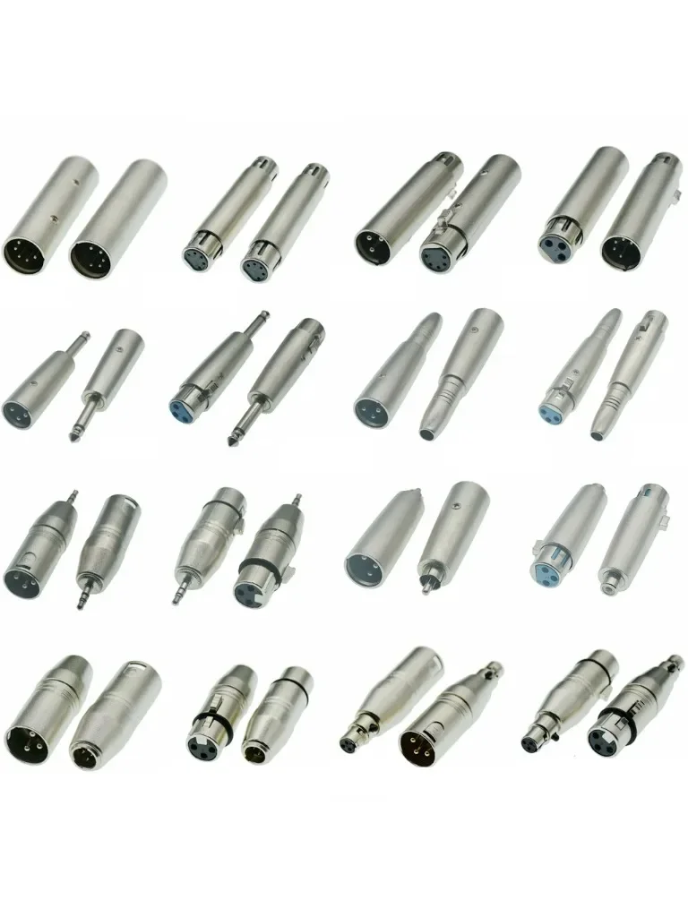 XLR 3PIN żeński na 6,5 żeński 3-rdzeniowy XLR 5Pin 3P Revolution RCA 3,5 mm męski Lotus Audio żeński Adapter siedziska 6,35 mikrofonu — zdjęcie produktu 5