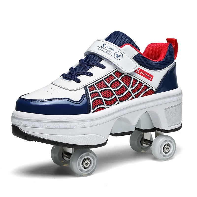 

Модные высокие кроссовки-роликовые коньки: идеальный подарок на день рождения для уличной молодежи, мальчиков и девочек