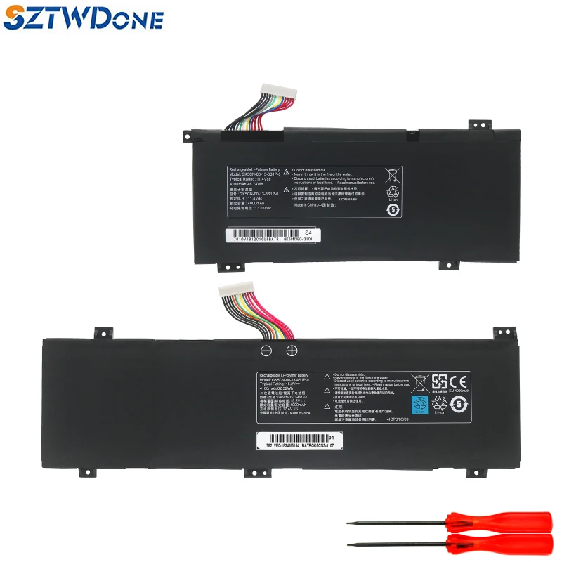SZTWDONE GK5CN-00-13-3S1P-0 Аккумулятор для ноутбука MECHREVO x8ti x9ti Pro Для Machenike T90 Plus T90-T3P F117-B B1 B2 B3 B6D B6CP